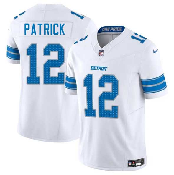 Men & Women & Youth Detroit Lions #12 Tim Patrick White 2025 F.U.S.E. Vapor Limited Stitched Jersey